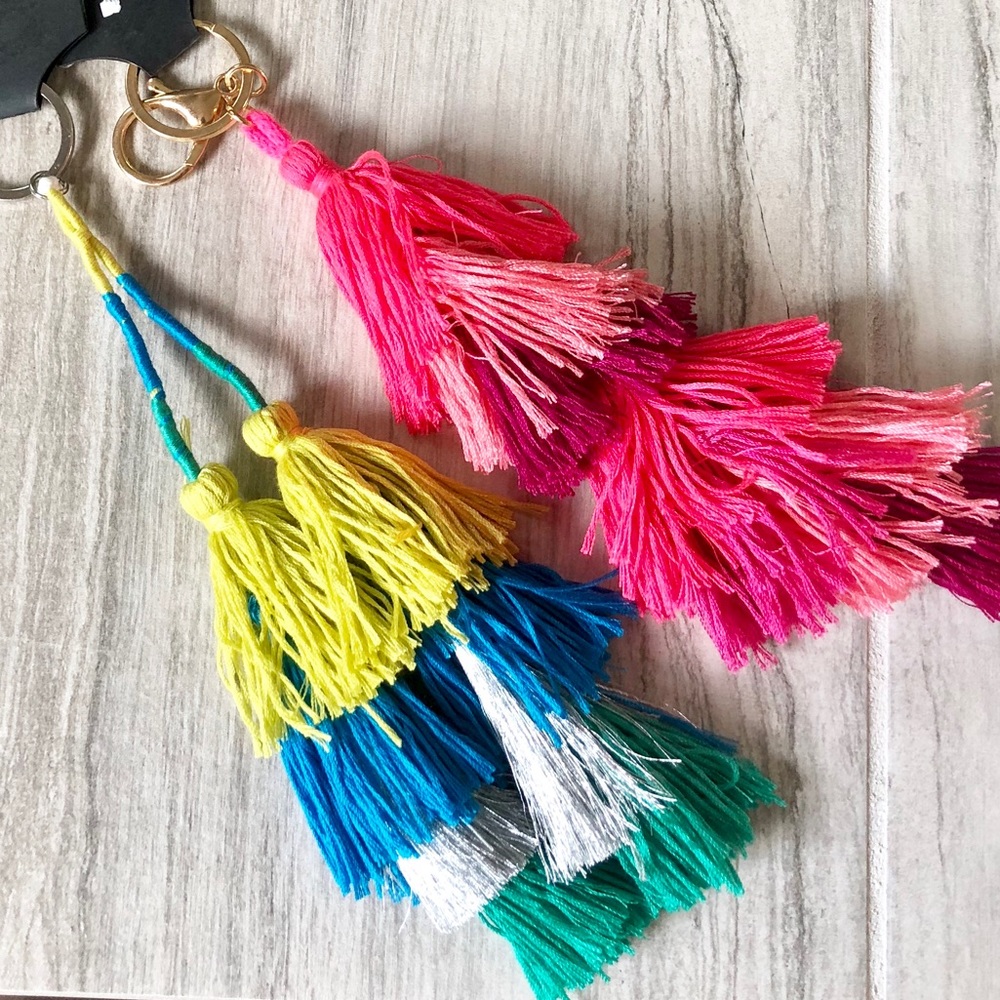 Boho Tassel key chain hooks